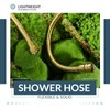 APLusee Titanium Gold Shower Hose, 59-Inch Extra Long Handheld Shower