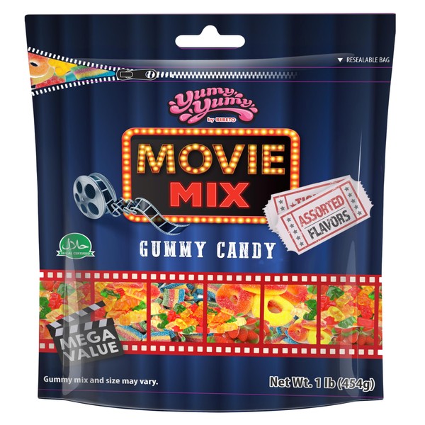 Yumy Yumy Movie Mix - Sweet & Chewy Assorted Gummy