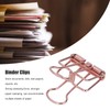 19mm 80pcs Binder Clips Strong Clamping Force Metal Hollow Tail