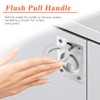 Mesee 2 Packs Flush Ring Pull Handle with Mount Screws