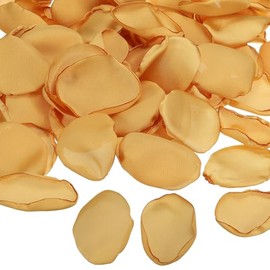 PATIKIL Seda Rosa Pétalos 100uds Artificiales Flores Pétalos para Boda Decoraciones Romántico Noche Pasillo Dispersión Pétalos Amarillo