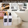 QlyYea Pump Bottle 500 ml, Pack of 8 Soap Dispensers