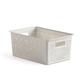 TATAY Bohol Storage Box 4L Polypropylene BPA Free 100% Recycled Plastic White Dimensions 17 x 27 x 11.5 cm