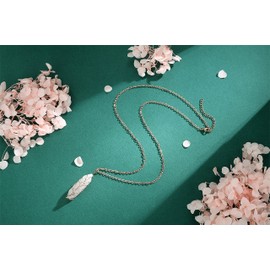 MAIBAOTA Tree of Life Wire Wrapped Crystal Point Necklace Clear Quartz Healing Crystals Stone Pendant Necklaces Natural Reiki Quartz Gemstone Jewelry for Women