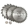 AB Tools 3pc 150mm TCT Circular Saw Blades 16/24/30 TPI