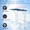 Boat T-Top Shade Canvas Cover Boat Center Console Bimini Shade
