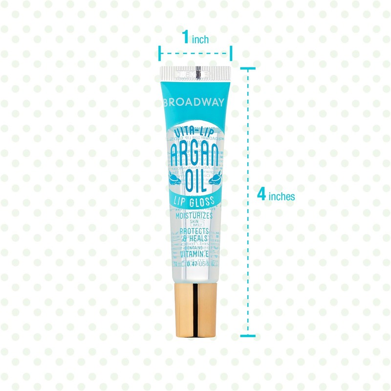 Ruby Kisses Broadway Vita-Lip Clear Lip Gloss (48 Pack), Ultra-Hydrating