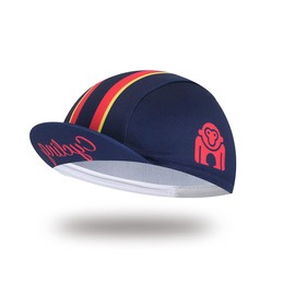 lapset Cycling Cap, Inner Cap, Unisex, Monkey Theme, 14 Colors, navy red, Free Size