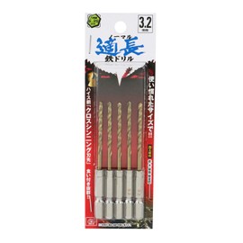 SK11 Hex Shaft Tin Iron Drill, Normal, Set of 5, 0.13 inches (3.2 mm)