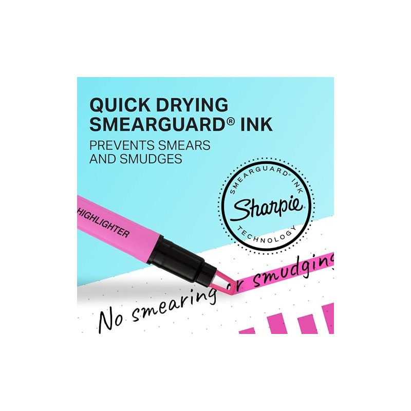 Sharpie Clear View Highlighter Stick, Assorted, 8 Pack (1966798)
