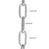 sourcing map Stainless Steel 304 Hardened Proof Coil Chain 1m
