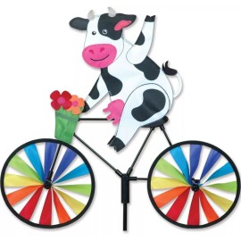 Premier Kites 20" COW on a Bike Spinner, Whirligig, Garden Stake by Premier Design