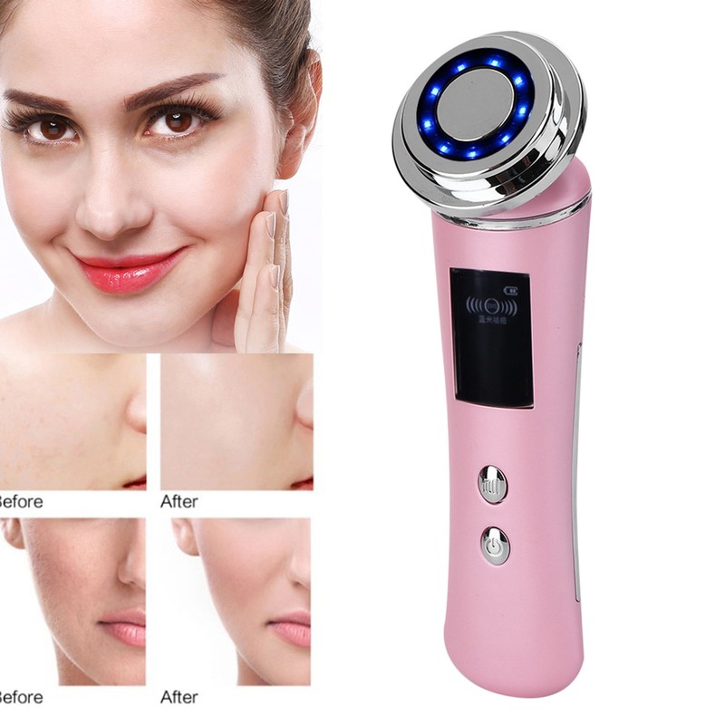 5-In-1 Face Care Machine Acne Removal Face Cleaning Warm Lifting