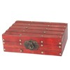Antique Storage Box with Lock Wooden Document Box for Cosmetic