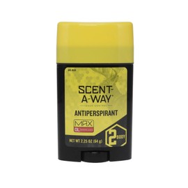 Hunters Specialties Scent-A-Way MAX Odorless Antiperspirant for Hunters, Trappers, Anglers, and Campers, 2.25 Oz
