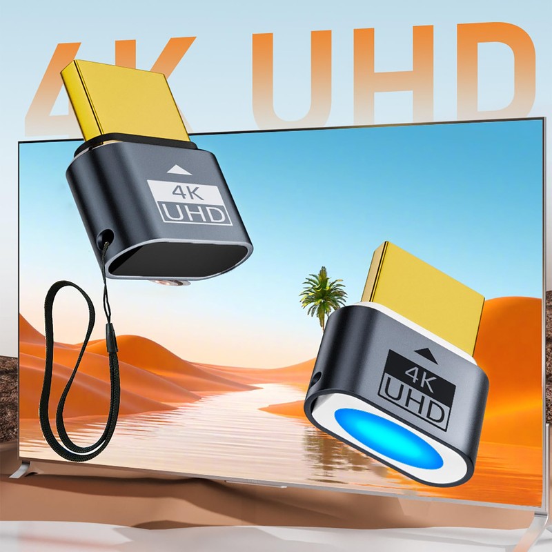 tunghey 5Pack HDMI Dummy Plug 4K HDR, Virtual Monitor EDID