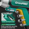 GRENPRO 4V Electric Screwdriver Rechargeable, Cordless Screwdriver 9pcs Bit with