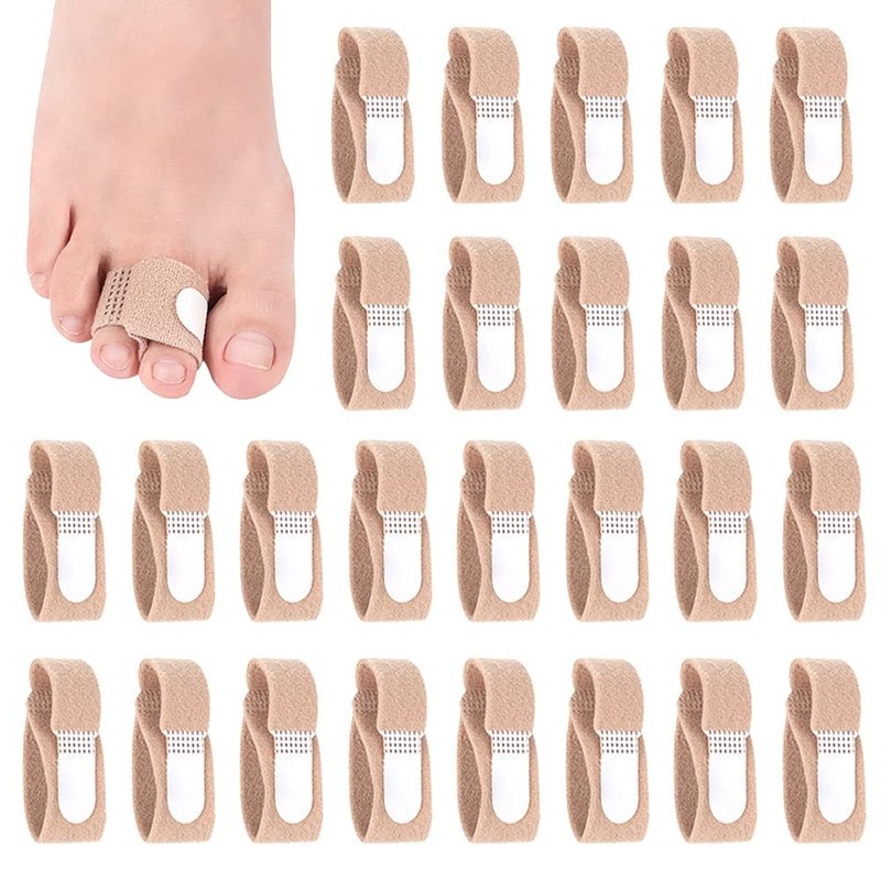 Peakloong 20Pcs Toe Finger Straightener Hammer Tape Hallux Valgus Corrector