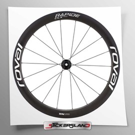 Rapid CLX Wheel Rim Sticker Set White Gloss Vinyl Sticker Set Decorative Kit Waterproof for Rims, Helmet and Frame Weatherproof