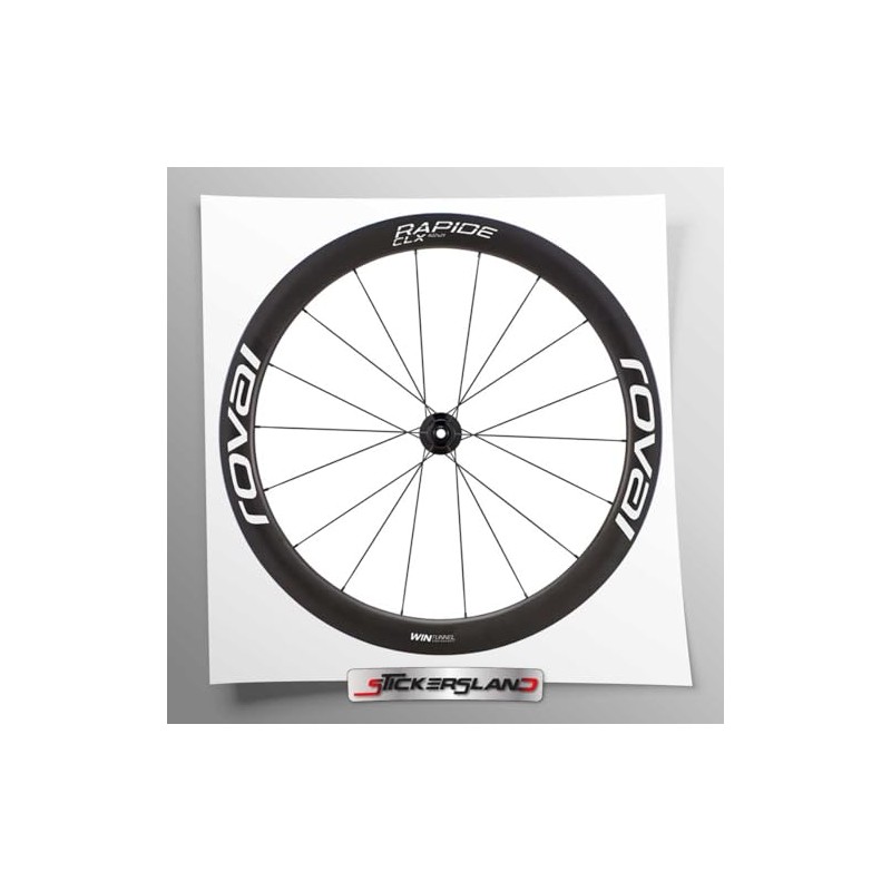 Rapid CLX Wheel Rim Sticker Set White Gloss Vinyl Sticker
