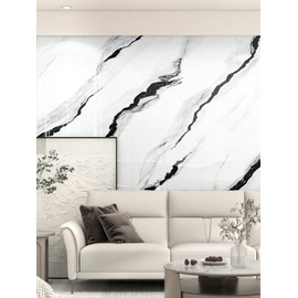 10pcs Marble Peel and Stick Waterproof Shower Wall Panels, Peel and Stick Backsplash Tile, PVC Wall Panels for Bathroom, Kitchen, and Living Room - 11.8"x11.8" Shower Tiles