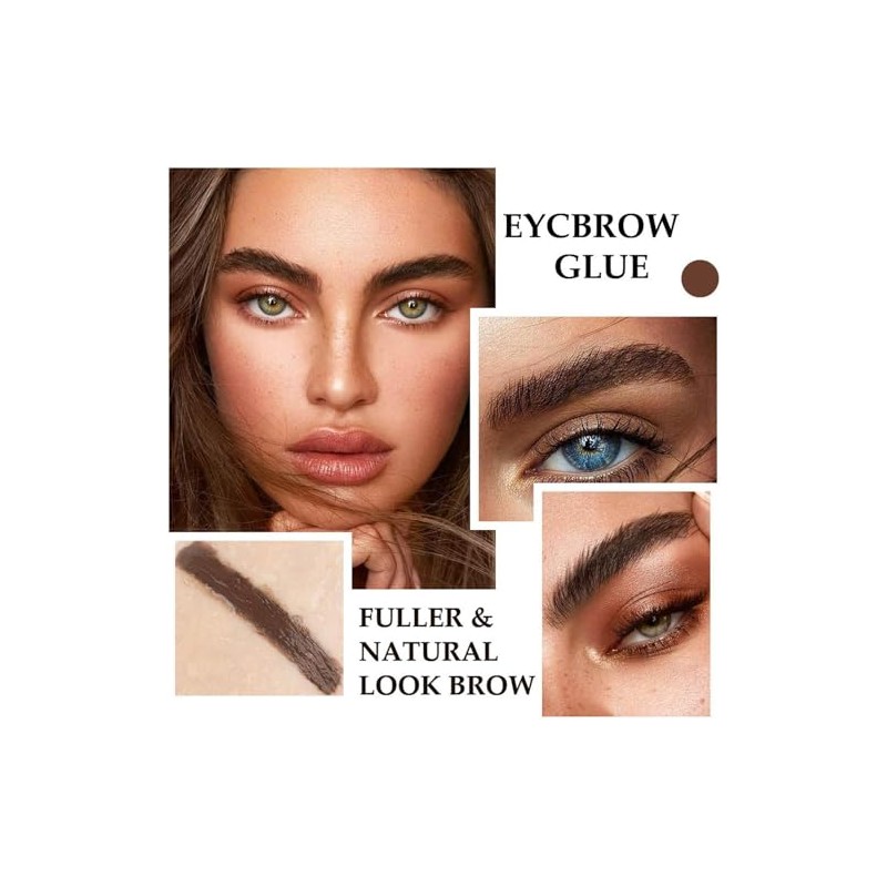 Gel para cejas, Kit de tinte para cejas marrones, Kit