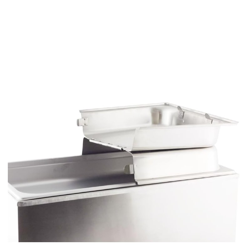 Full Size Stainless Steel Hinged Dome Cover with Handle (21.65