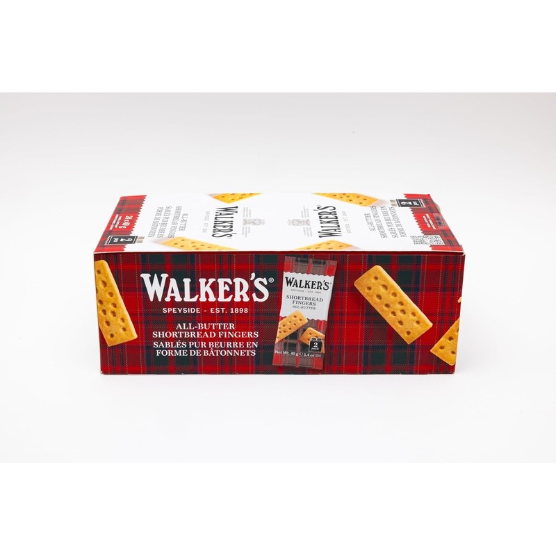 Walkers Shortbread Fingers Shortbread Cookies Snack Packs, 24 Count