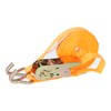 Carpoint Ratchet Tie Down Straps with Hook 7 Metres Orange