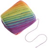 Milisten 133M Weiches Häkelgarn Mehrfarbiges Baumwollstrickgarn Handstrickgarn Webgarn Häkelgarn (Regenbogen)