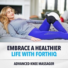 FORTHiQ Knee Massager Smart with Heat, Red Light and Massage Therapy, 3-in-1 Cordless, 2024 Updated Edition, Gifts for Grandma & Grandpa