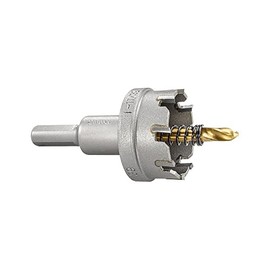 Starrett Tungsten Carbide Tipped Hole Saw - SM39 Sheet Metal Cutter With Arbor & Pilot Drill Bit - For Drilling Stainless Steel Aluminum Alloy - 39 mm