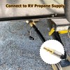 Hooshing 12FT Propane Quick Connect Hose with Propane Elbow Adapter
