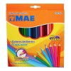 MAE Caja Con 24 Colores Largos Mae Cm-24l Punta Gruesa