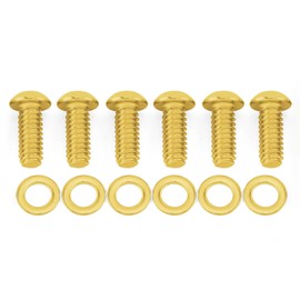 6 Pcs Derby Cover Screws Engine Caps Bolts Kit Stainless Steel for Harley 2004-2022 Sportster 883 XL XR 1999-Later Touring Road Glide Street Glide Road King Electra Glide Trike Dyna Softail (Gold)