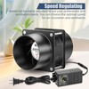 WDERAIR 80mm x 38mm 3 Inch Air Vent Duct Booster