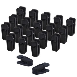 Premium Heavy Duty ABS Plastic Slim-line Hanger Set of Finger Clips for Velvet Hangers - 20 Pack (Blue)