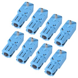 TT Gear Motor 1 : 90 Mini DC 6V Gear TT Motor with Metal Gears for Robot Smart Car DIY RC Toys Electric Motor Gearbox(8pcs 1 : 90 TT Motor Blue)