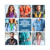 Student Printed Lanyard Neck Strap with Metal Clip, Plastic Safety