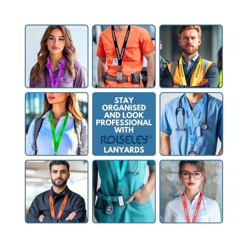 Student Printed Lanyard Neck Strap with Metal Clip, Plastic Safety