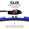 Clix Wipers - 20" Blue Automotive Replacement Wiper Blade (Pack