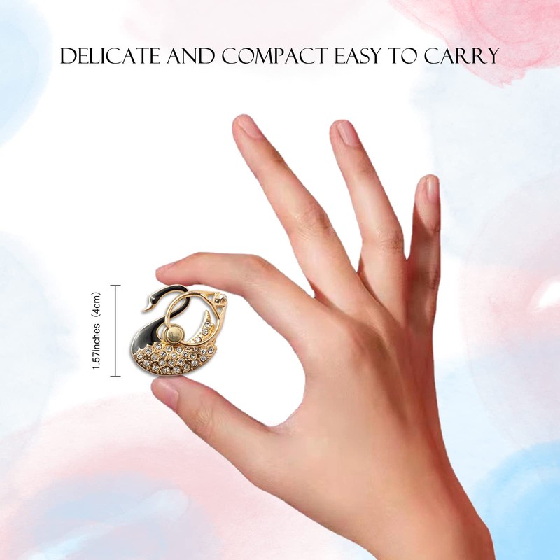 [2 Packs] Swan Glitter Bling Bling Phone Ring Holder, Sparkle