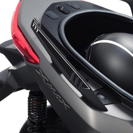 labelbike - 2 Stickers 3D Gel Protection Handles Compatible x Yamaha Xmax 125-250 2014-2016 - carbon-white