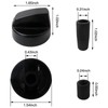 4Pcs Universal Control Knobs Replacement with 12Pcs Adapters Fit for