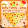 Preboun 50 Pcs Fall Pumpkin Dog Bandana Bulk Maple Leaves