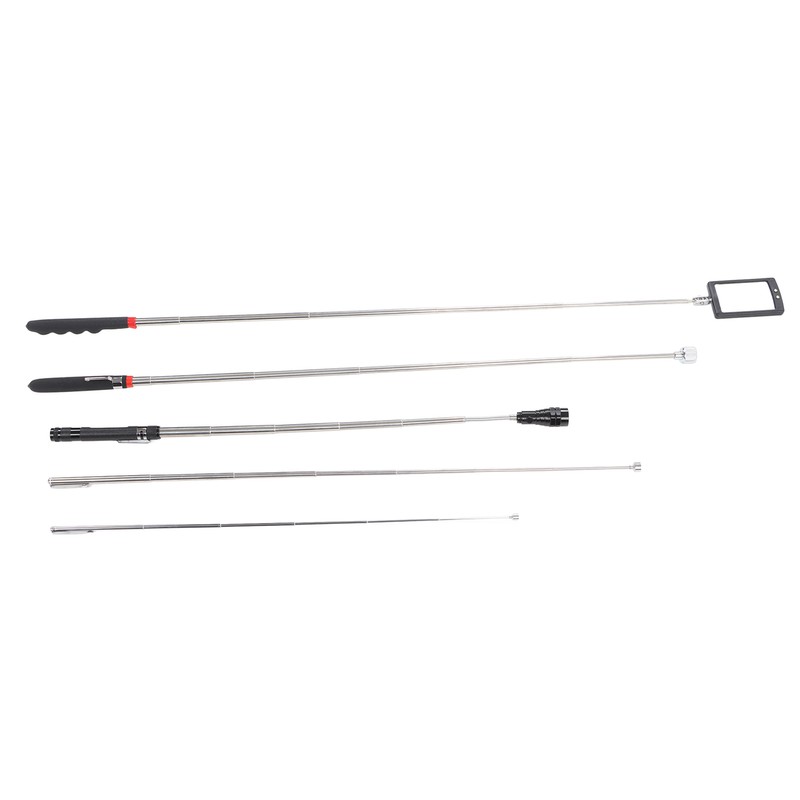 5PCS Telescoping Magnetic Pickup Tool Rubber Steel 1.5 3 15lb