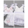 Infant Butterfly Lace Tulle Dress Bow Tulle Sleeve Baby Flower