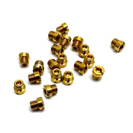 Holley Carb Carburetor 1/4"-32 Main Jets Kit The aperture size is:70 71 72 73 74 75 76 77 78 79,10 sets in total, 2 pcs per size,Thread size: 1/4"-32 Fits Holley 2010,2300,4010,4011,4150,4160,4500