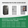 LEYURISE Refrigerator Filter Cover Fresh Air Filter Assembly Compatible with