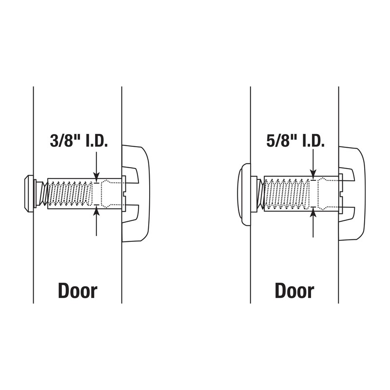 Prime-Line S 5084 Fixed Door Viewer Privacy Cover, 1-5/8 In.